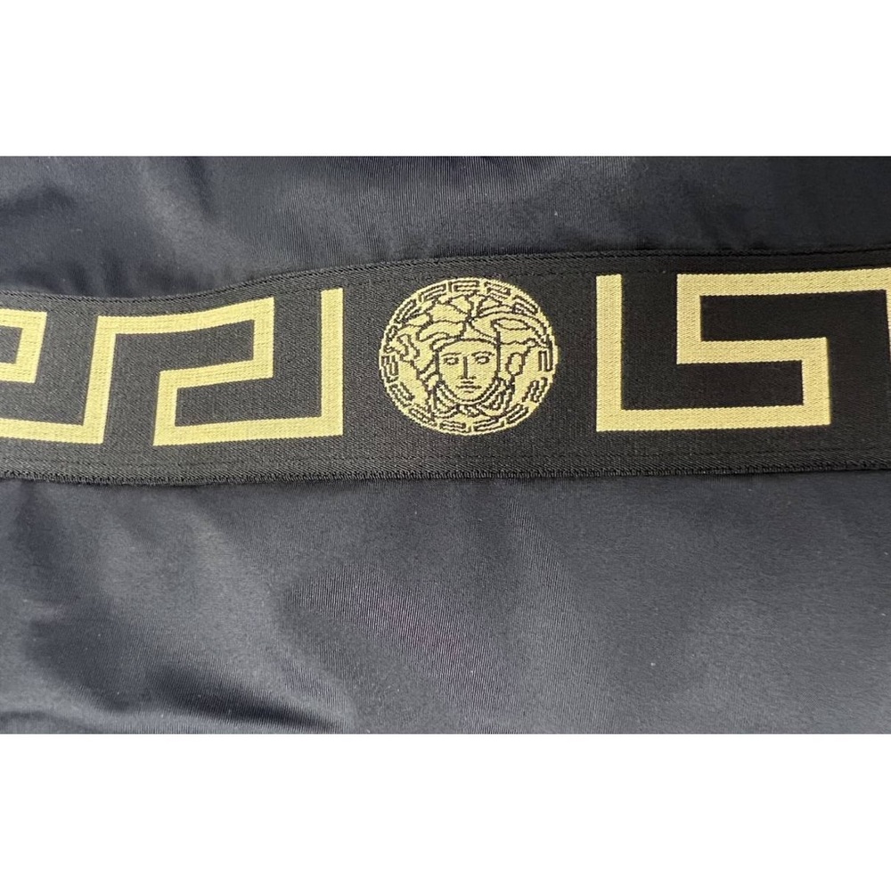 New Versace Medusa motif Greca black one piece swimsuit L - Picture 8 of 12